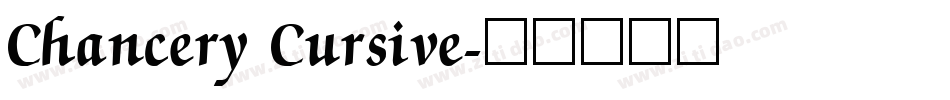 Chancery Cursive字体转换